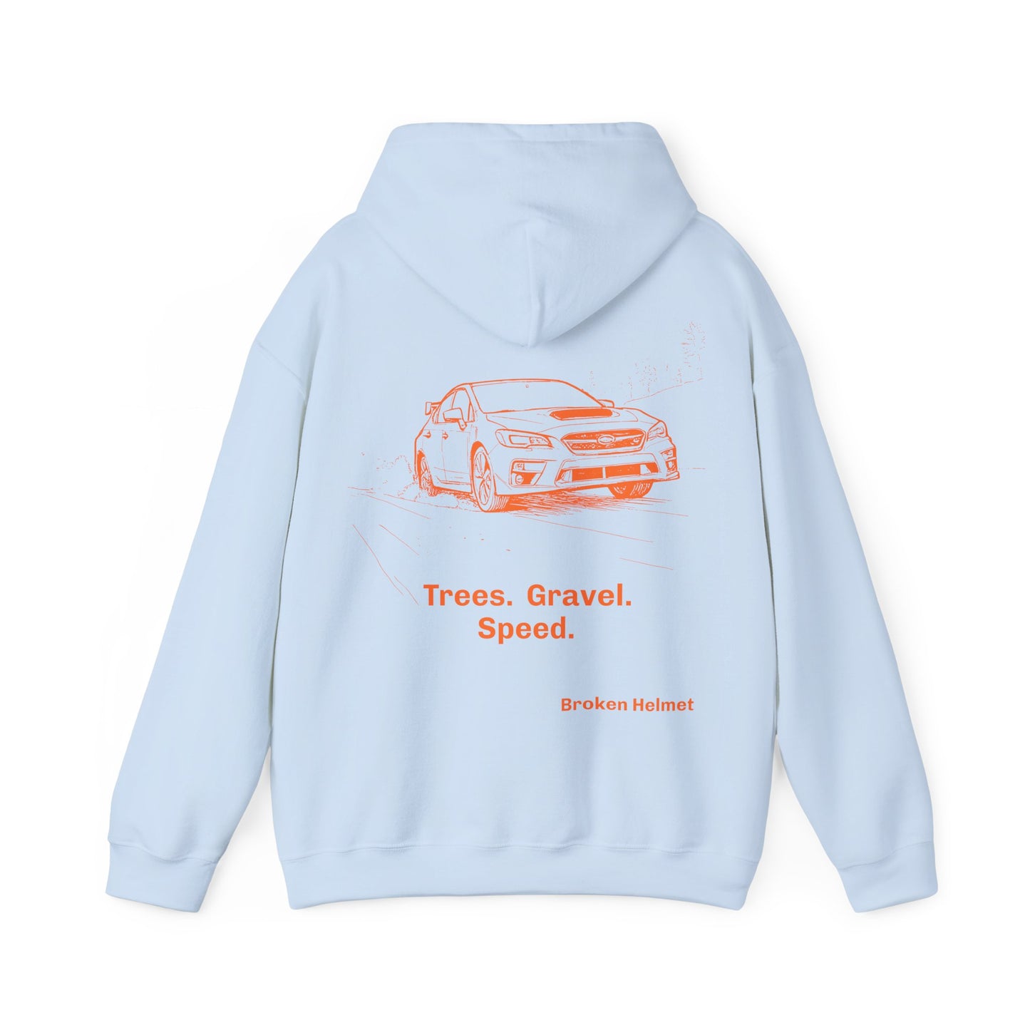 Trees. Gravel. Speed. Heavy Blend Hooded Sweatshirt