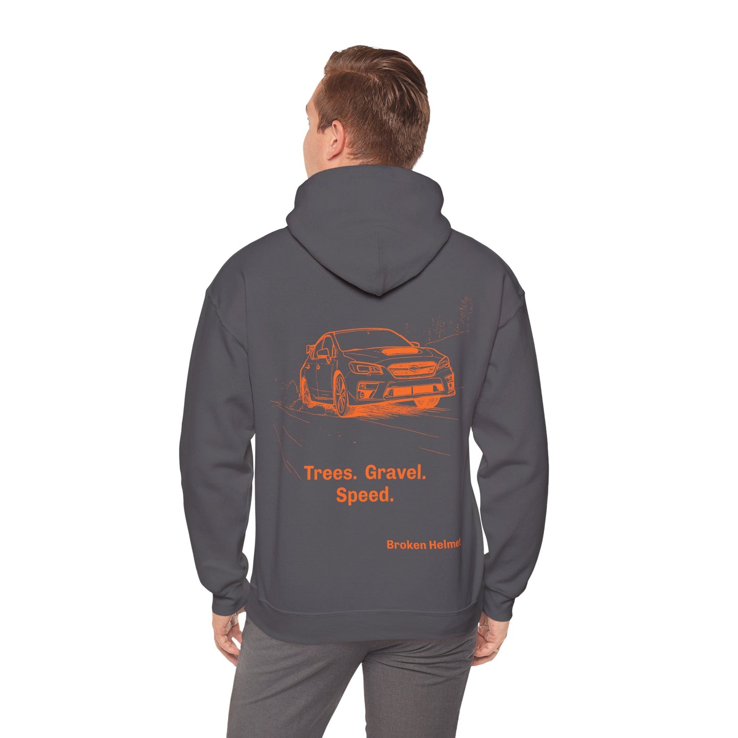 Trees. Gravel. Speed. Heavy Blend Hooded Sweatshirt