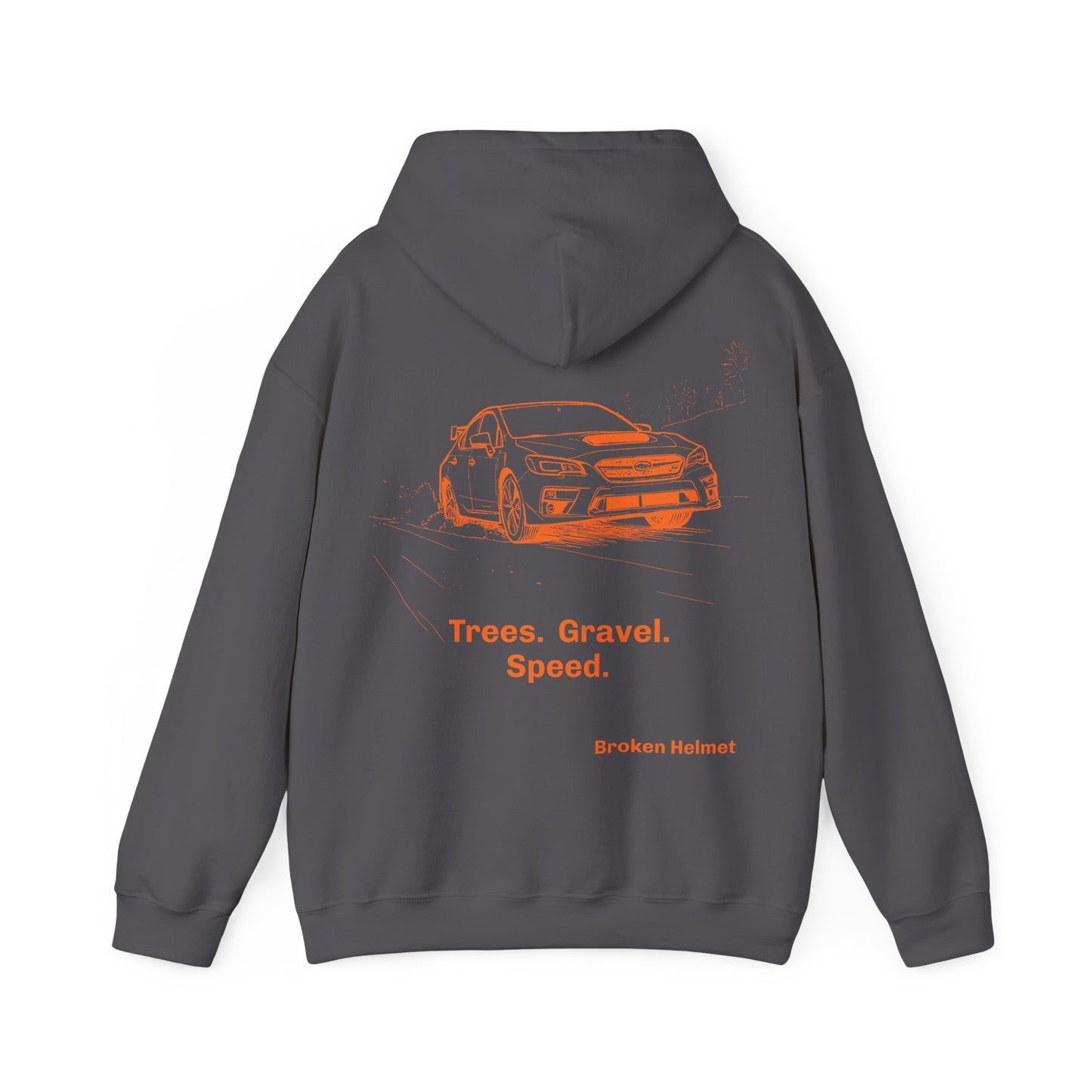 Trees. Gravel. Speed. Heavy Blend Hooded Sweatshirt