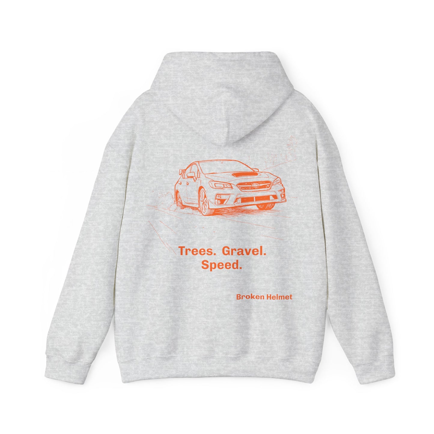 Trees. Gravel. Speed. Heavy Blend Hooded Sweatshirt
