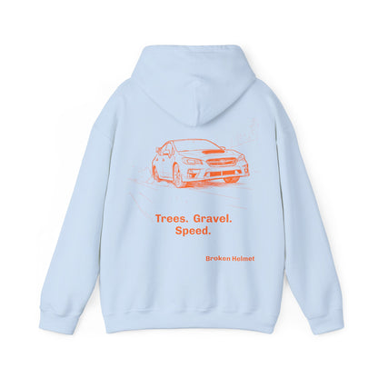 Trees. Gravel. Speed. Heavy Blend Hooded Sweatshirt