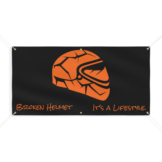Broken Helmet Matte Banner