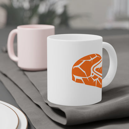 Broken Helmet Ceramic Mugs