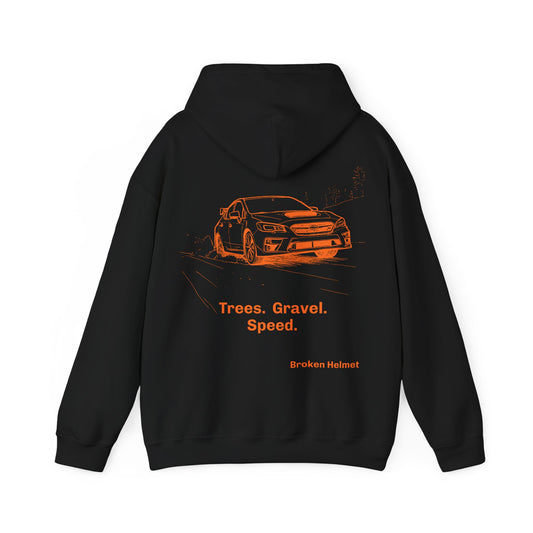 Trees. Gravel. Speed. Heavy Blend Hooded Sweatshirt
