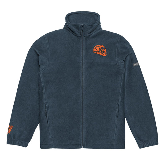 Broken Helmet Embroidered Columbia Fleece Jacket - Cozy Outdoor Layer