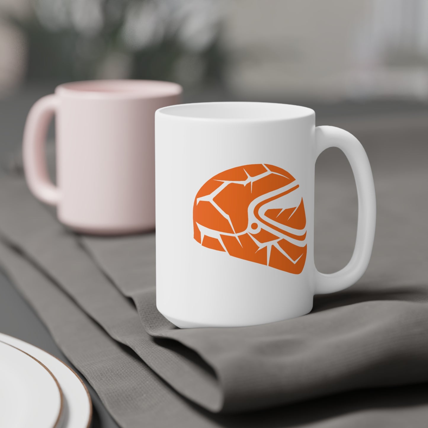 Broken Helmet Ceramic Mugs