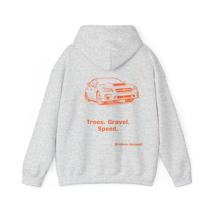 Trees. Gravel. Speed. Heavy Blend Hooded Sweatshirt