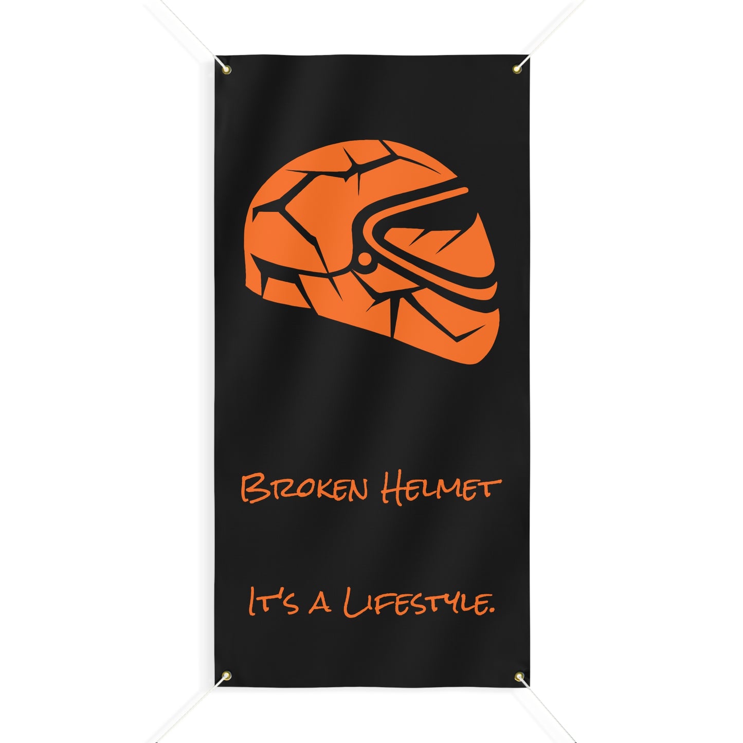 Broken Helmet Matte Banner