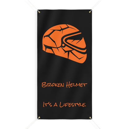 Broken Helmet Matte Banner