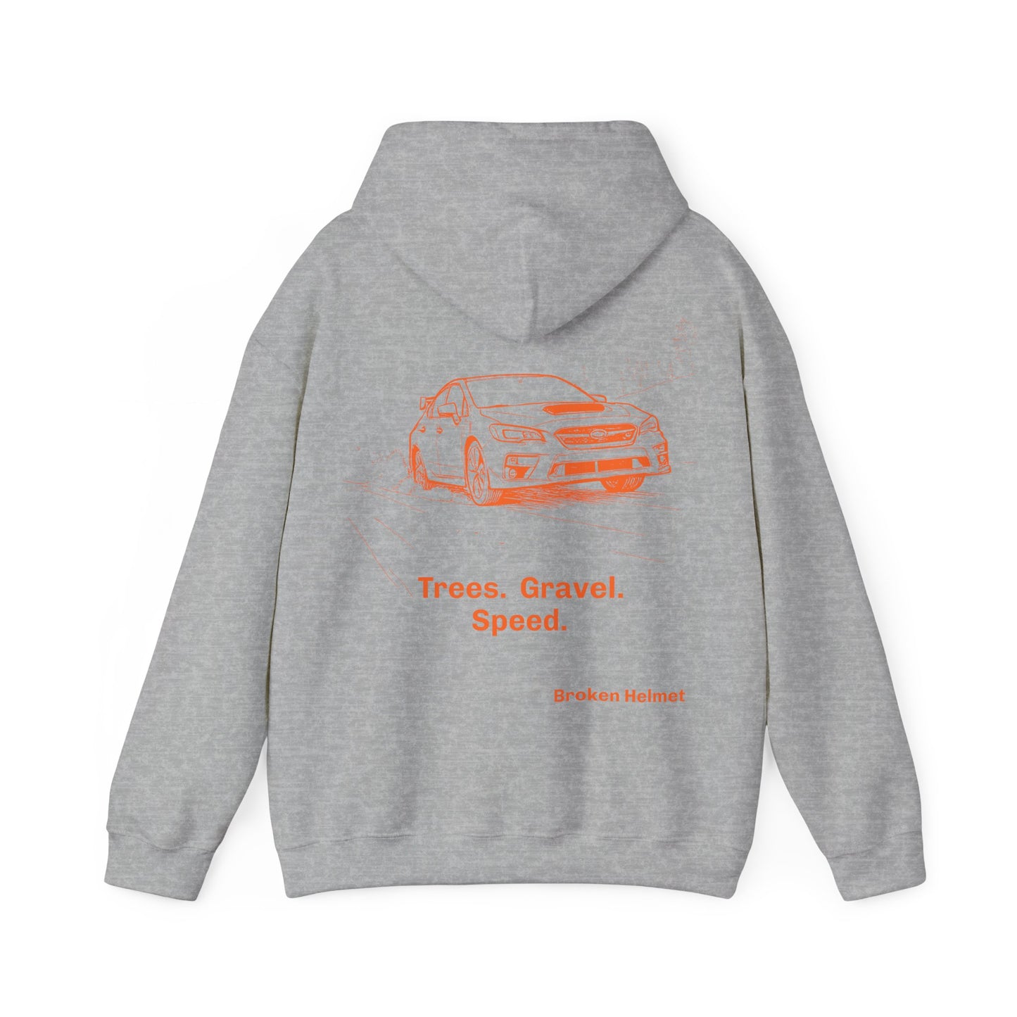 Trees. Gravel. Speed. Heavy Blend Hooded Sweatshirt
